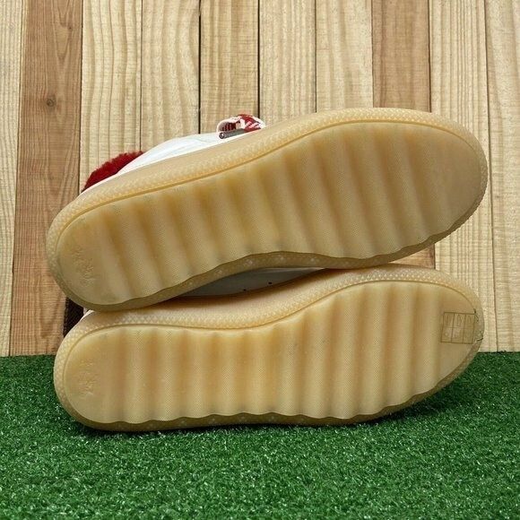 NEW Coach G1493 White Red Leather Shearling Boots Women's SZ 6 B G - Picture 10 of 12